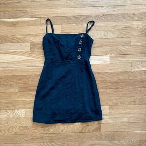 UO Navy Mini Dress with Spaghetti Straps